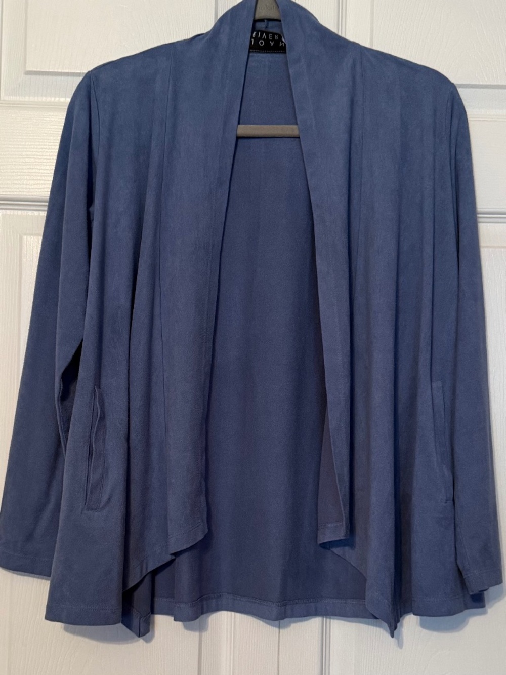 Joan Rivers Faux Suede Cardigan Jacket